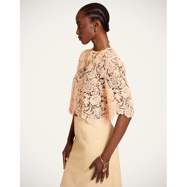 La DoubleJ Spotlight Top in Solid Apricot, view 2