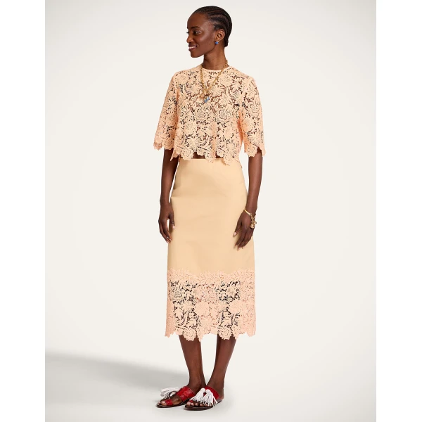 La DoubleJ Spotlight Top in Solid Apricot, view 4