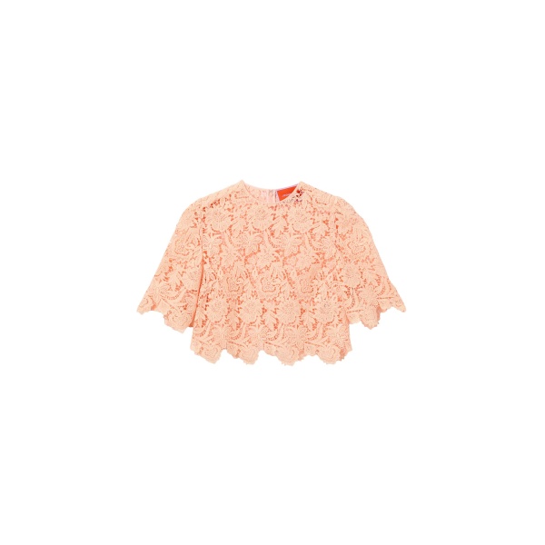 La DoubleJ Spotlight Top in Solid Apricot - Tops - Milanese Maximalist Fashion at Luxury Shoes 