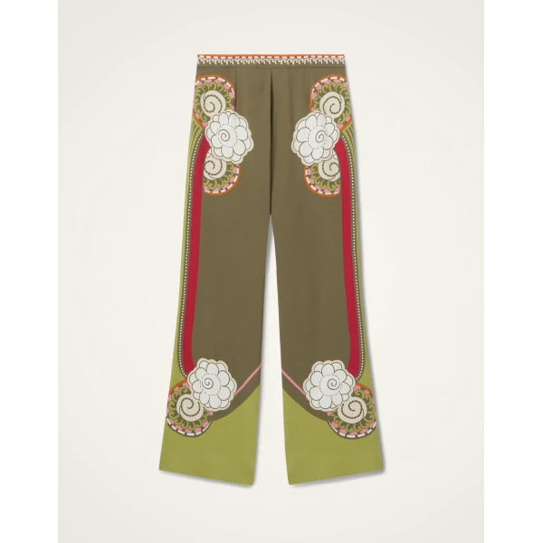 La DoubleJ Stretch Pants in Ambrosia Placée Green, view 6