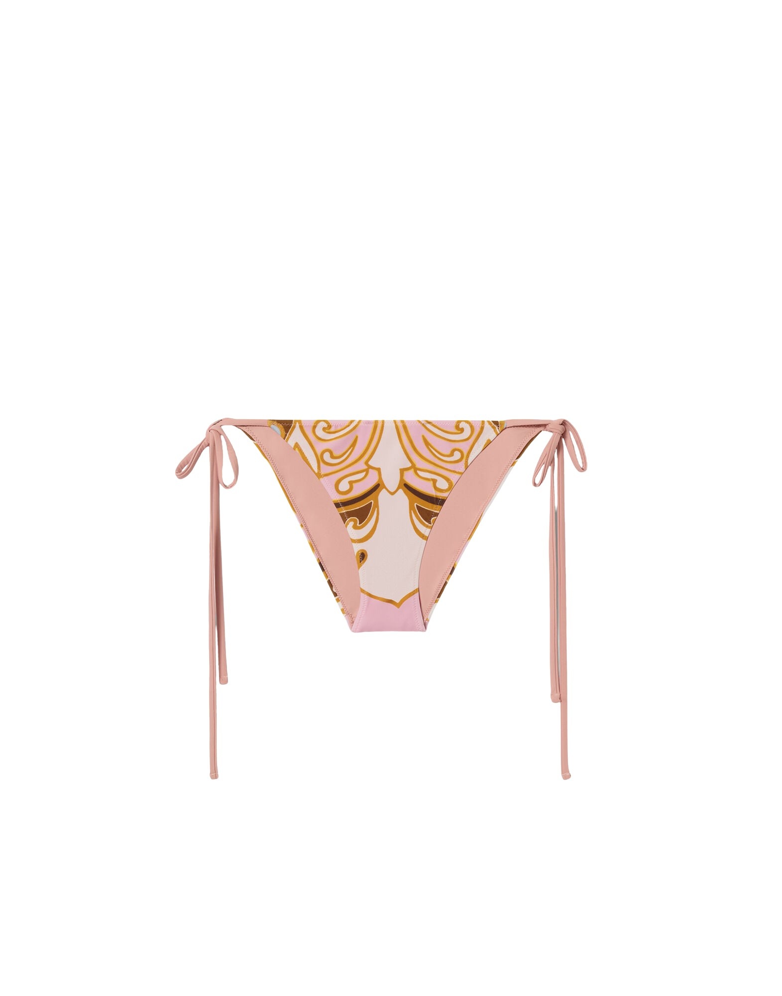La DoubleJ String Bikini Bottom in Cocoon Placée Pink - Beachwear - Milanese Maximalist Fashion at Luxury Shoes 