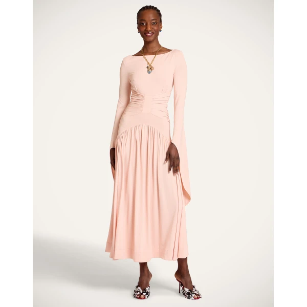 La DoubleJ Sublime Dress in Solid Peach, view 2