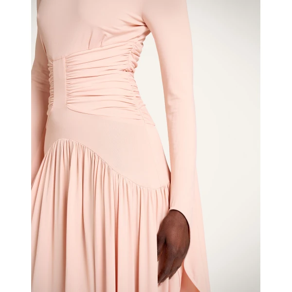 La DoubleJ Sublime Dress in Solid Peach, view 5