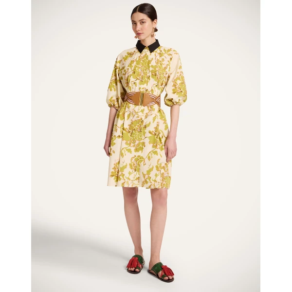 La DoubleJ Sunburst Dress in Oasis Green, view 2