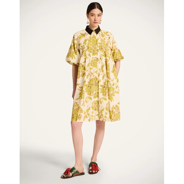 La DoubleJ Sunburst Dress in Oasis Green, view 4