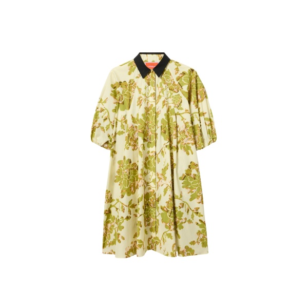 La DoubleJ Sunburst Dress in Oasis Green - Dresses - Milanese Maximalist Fashion at Luxury Shoes 