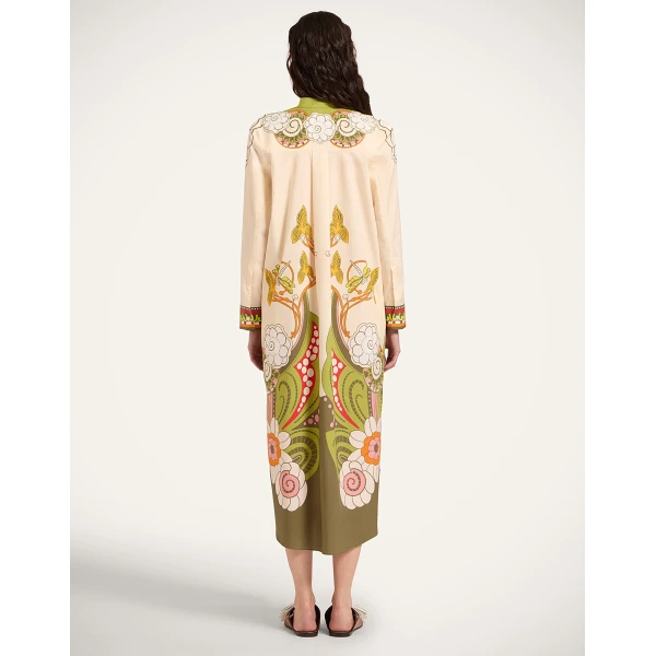 La DoubleJ Sundowner Tunic in Ambrosia Placée Ivory, view 3