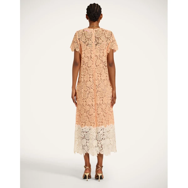 La DoubleJ Super Swing Dress in Solid Apricot, view 3