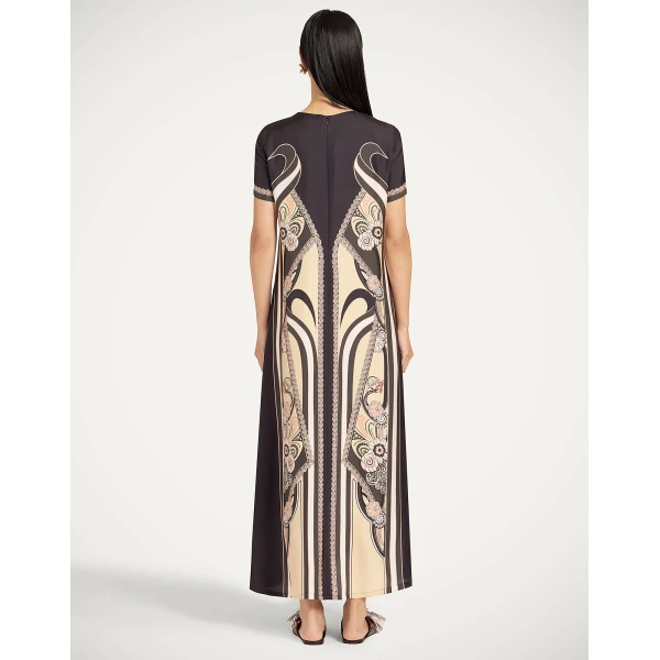 La DoubleJ Swing Dress in Ambrosia Placée Pale Pink, view 3