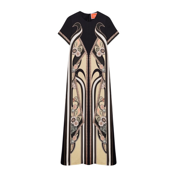 La DoubleJ Swing Dress in Ambrosia Placée Pale Pink - Dresses - Milanese Maximalist Fashion at Luxury Shoes 