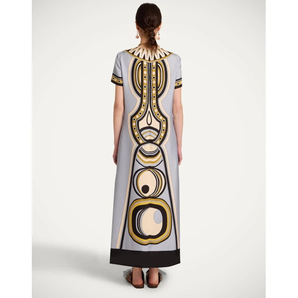 La DoubleJ Swing Dress in Sanctuary Placée Light Blue, view 3