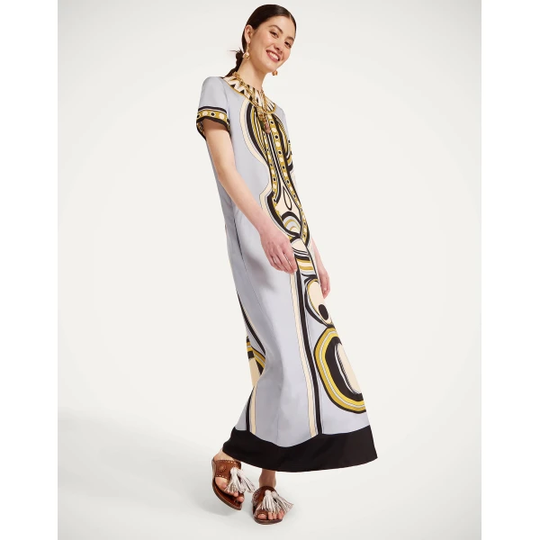 La DoubleJ Swing Dress in Sanctuary Placée Light Blue, view 5