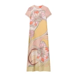 La DoubleJ Swing Dress in Tulip Placée Pale Pink