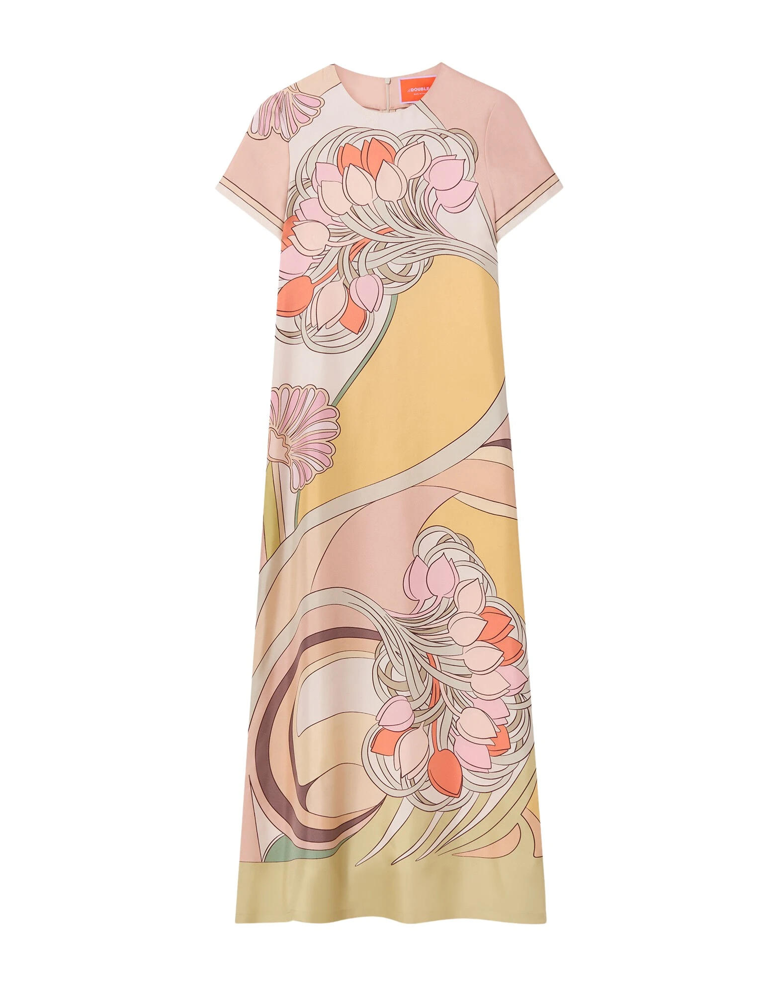La DoubleJ Swing Dress in Tulip Placée Pale Pink