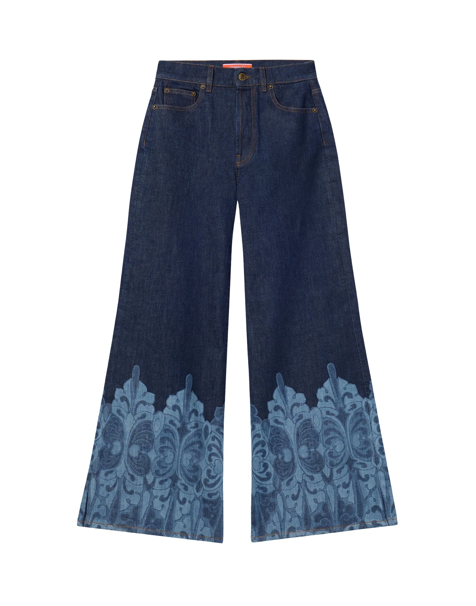 La DoubleJ The Cropped Flare Jean in Cocoon Placée Indigo
