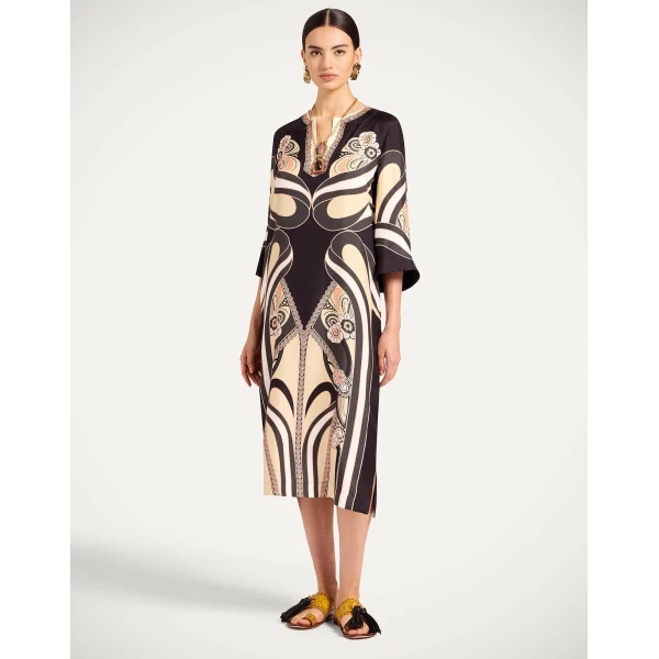 La DoubleJ The Kaftan in Ambrosia Placée Pale Pink, view 2