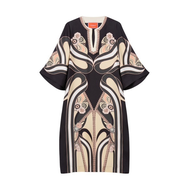 La DoubleJ The Kaftan in Ambrosia Placée Pale Pink - Dresses - Milanese Maximalist Fashion at Luxury Shoes 