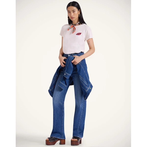 La DoubleJ The Tune Up Maven Sneak Jeans in Middle Child Blue, view 3