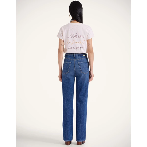 La DoubleJ The Tune Up Maven Sneak Jeans in Middle Child Blue, view 4