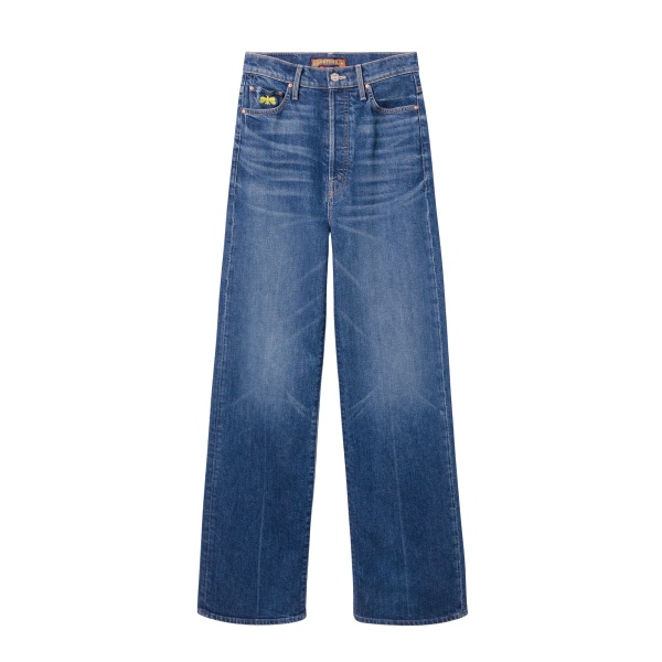 La DoubleJ The Tune Up Maven Sneak Jeans in Middle Child Blue - Pants - Milanese Maximalist Fashion at Luxury Shoes 