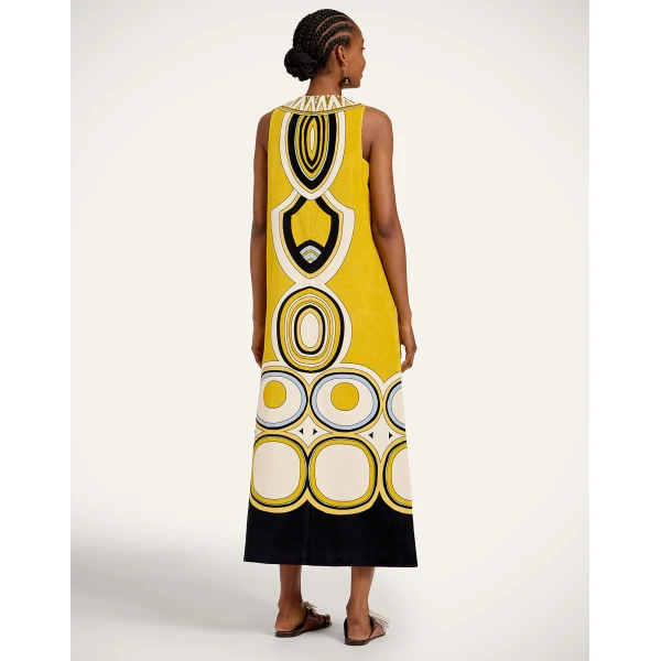 La DoubleJ Totem Dress in Sanctuary Placée Gold, view 3