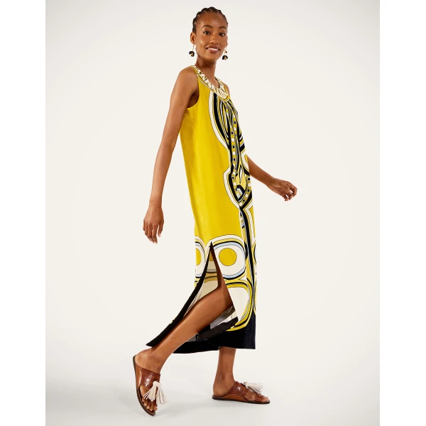 La DoubleJ Totem Dress in Sanctuary Placée Gold, view 5