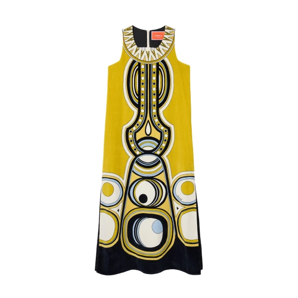 La DoubleJ Totem Dress in Sanctuary Placée Gold