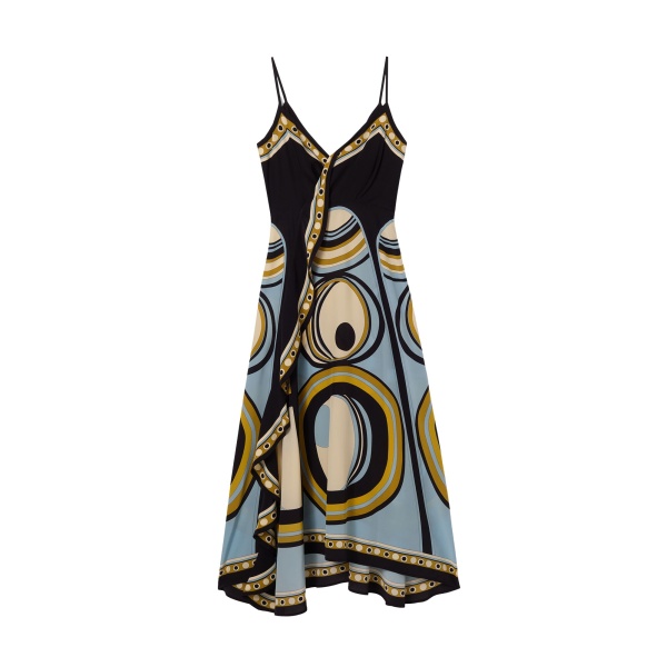 La DoubleJ Turn Around Dress in Sanctuary Placée Light Blue - Dresses - Milanese Maximalist Fashion at Luxury Shoes 