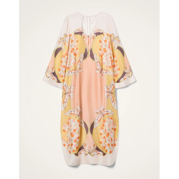 La DoubleJ Twin Flame Dress in Florette Placée Pale Pink, view 6
