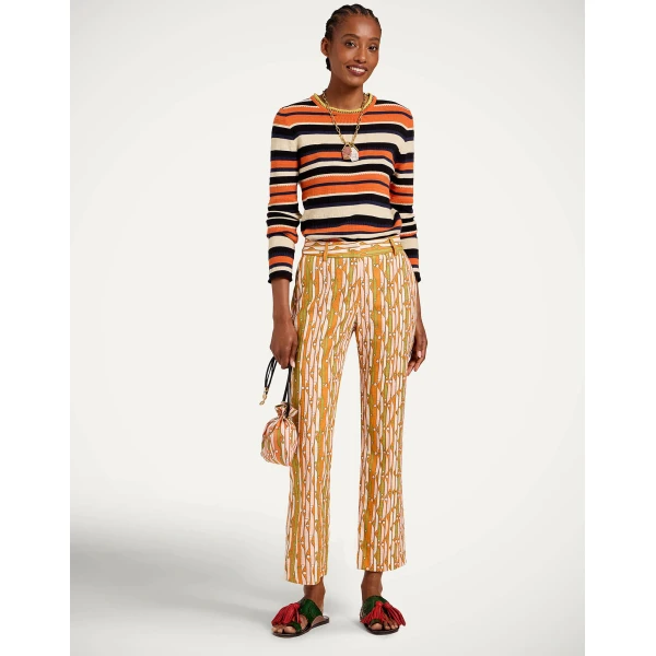 La DoubleJ Veneziana Top in Multicolor Orange, view 6