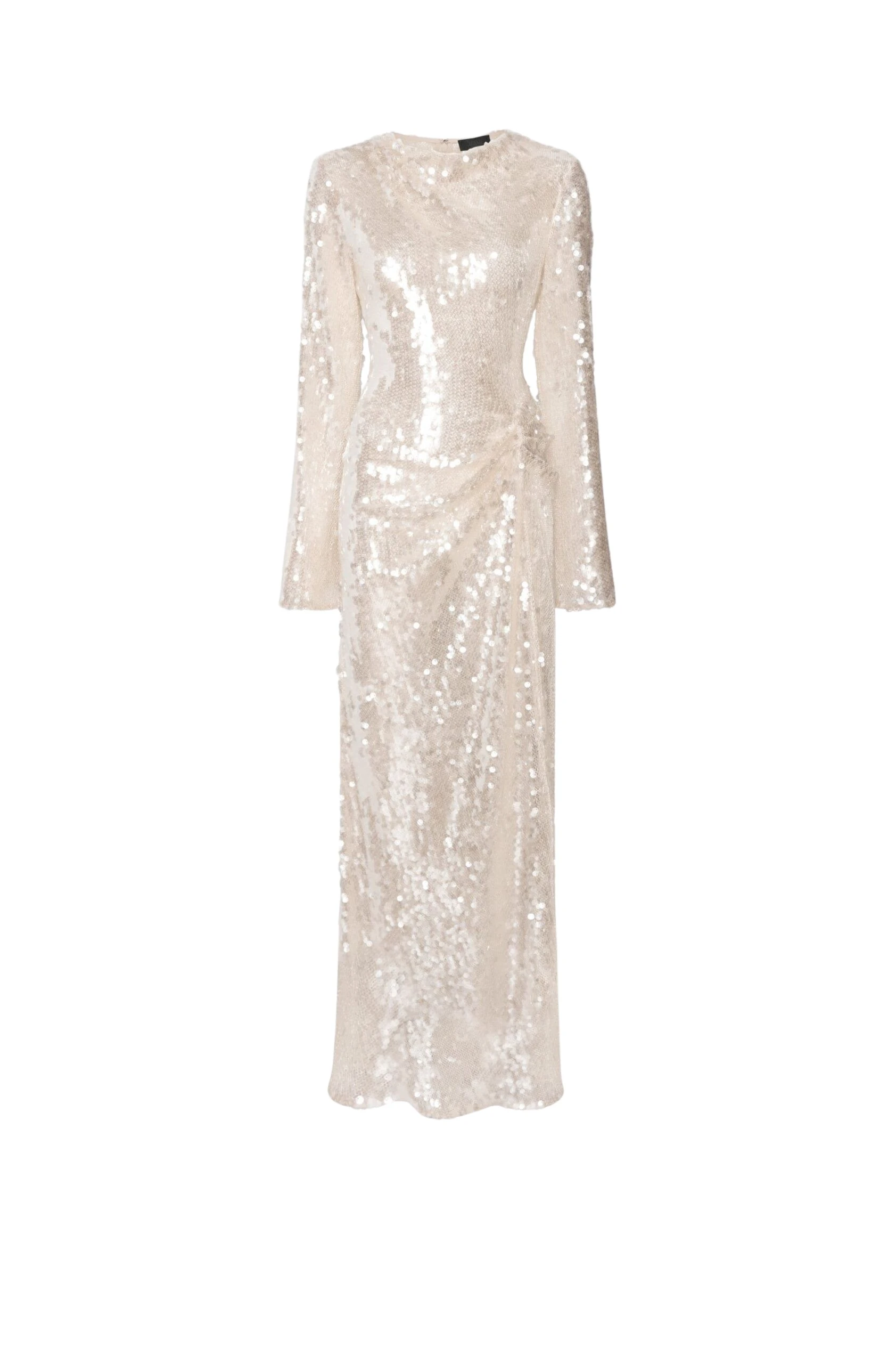 LaPointe-Mesh-Sequin-Longsleeve-Gown-With-Side-Tucks-in-Ecru-scaled95480_nobg LaPointe Mesh Sequin Longsleeve Gown With Side Tucks in Ecru
