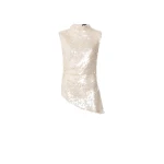 LaPointe-Mesh-Sequin-Mockneck-Top-With-Pleats-in-Ecru-scaled25845_nobg LaPointe Mesh Sequin Mockneck Top With Pleats in Ecru