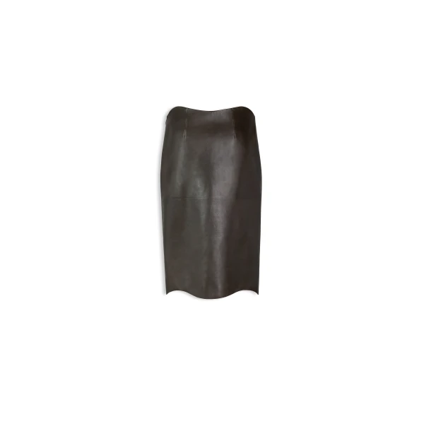 Alaia Lambskin Pencil Skirt, view 2