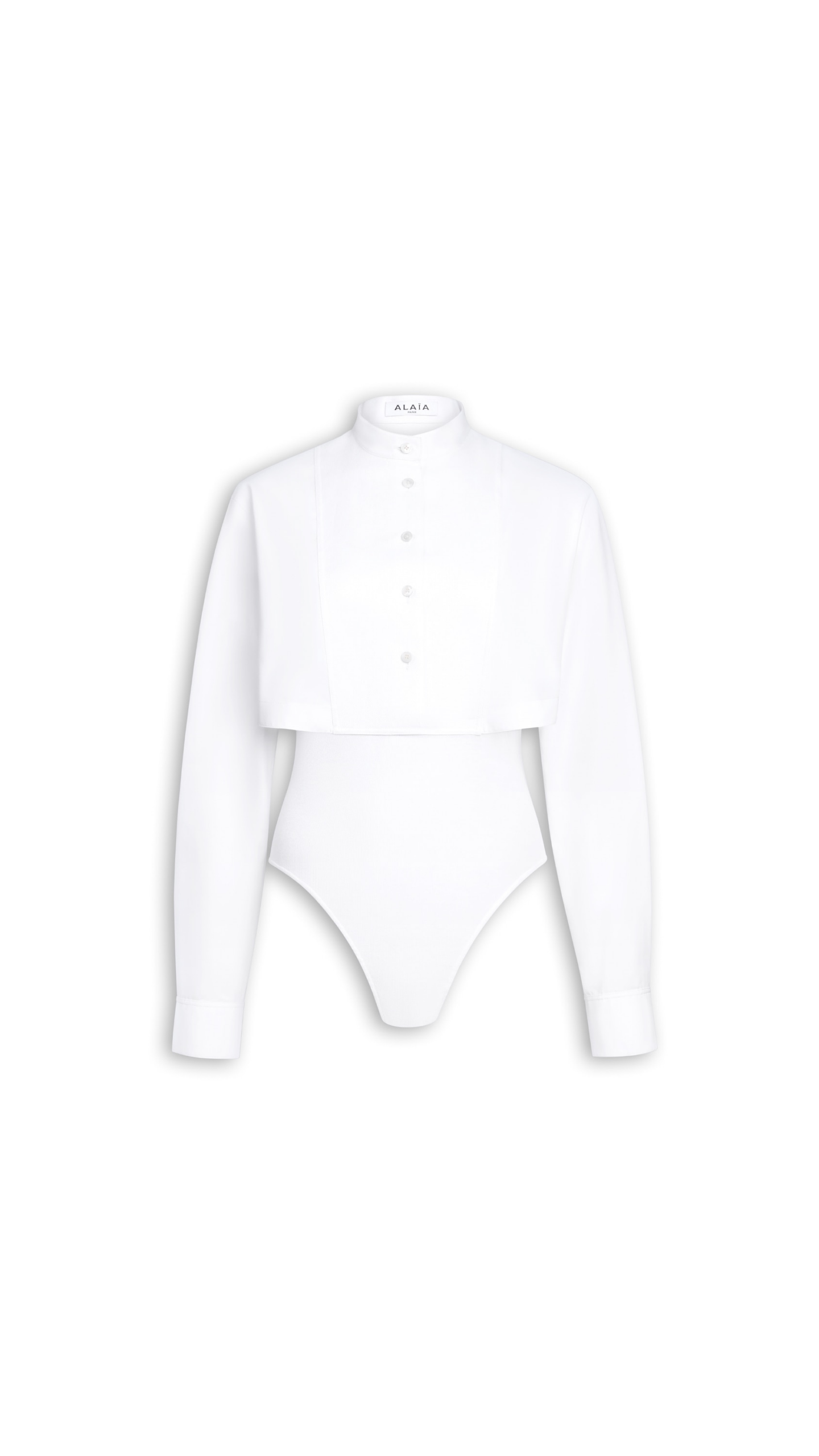 Alaia Layer Cotton Poplin Shirt