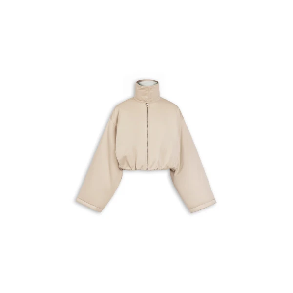 Alaïa Layered Cotton Bomber Jacket - ALAÏA Jackets - Laser Cut Luxury - Shop at Luxury Shoes 
