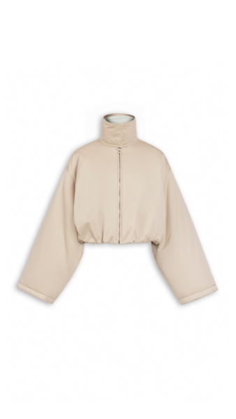Alaïa Layered Cotton Bomber Jacket - ALAÏA Jackets - Laser Cut Luxury - Shop at Luxury Shoes 