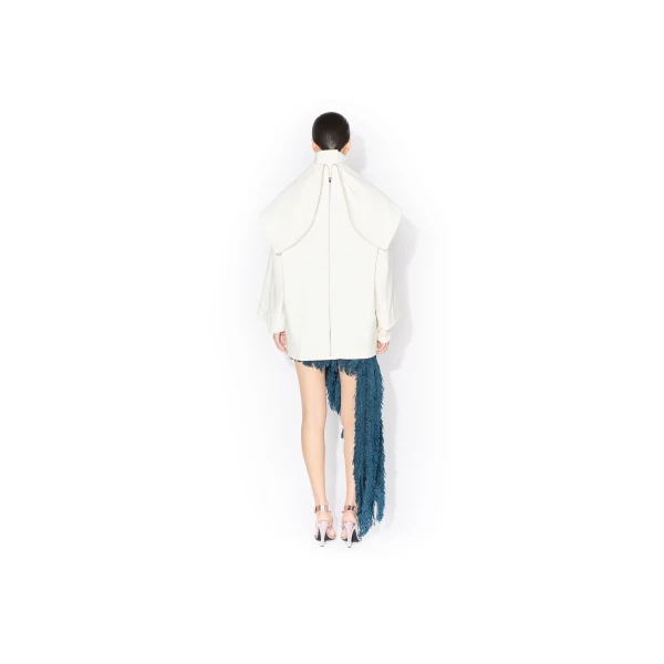 Alaïa Layered Cotton Parka - ALAÏA Coats - Laser Cut Luxury - Shop at Luxury Shoes 