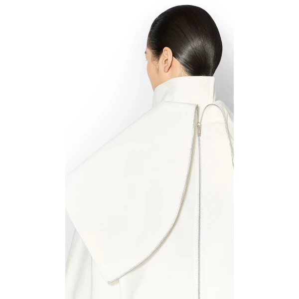 Alaïa Layered Cotton Parka - ALAÏA Coats - Laser Cut Luxury - Shop at Luxury Shoes 