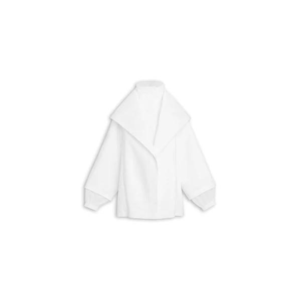 Alaïa Layered Cotton Parka - ALAÏA Coats - Laser Cut Luxury - Shop at Luxury Shoes 