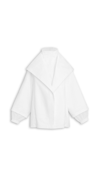 Alaïa Layered Cotton Parka - ALAÏA Coats - Laser Cut Luxury - Shop at Luxury Shoes 