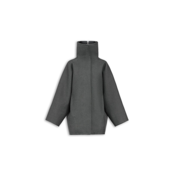 Alaïa Layered Wool Coat - ALAÏA Coats - Laser Cut Luxury - Shop at Luxury Shoes 