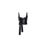 Alaia Leather Criss Cross Top