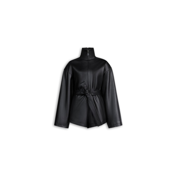 Alaïa Leather Short Jumpsuit - ALAÏA Jumpsuit - Laser Cut Luxury - Shop at Luxury Shoes 