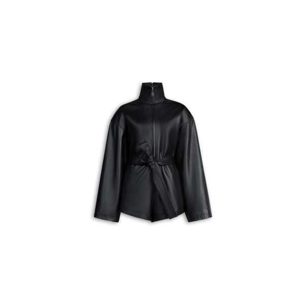 Alaïa Leather Short Jumpsuit - ALAÏA Jumpsuit - Laser Cut Luxury - Shop at Luxury Shoes 