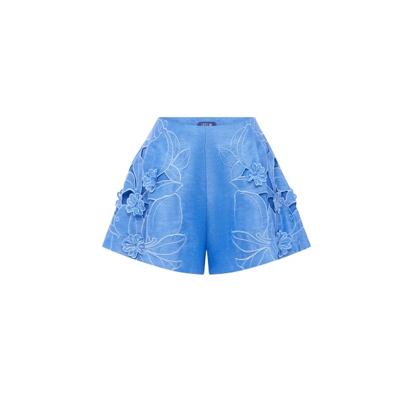 Leo Lin Abby Appliqué Shorts  - Leo Lin Dress - Australian Luxury Fashion - Shop at Luxury Shoes 