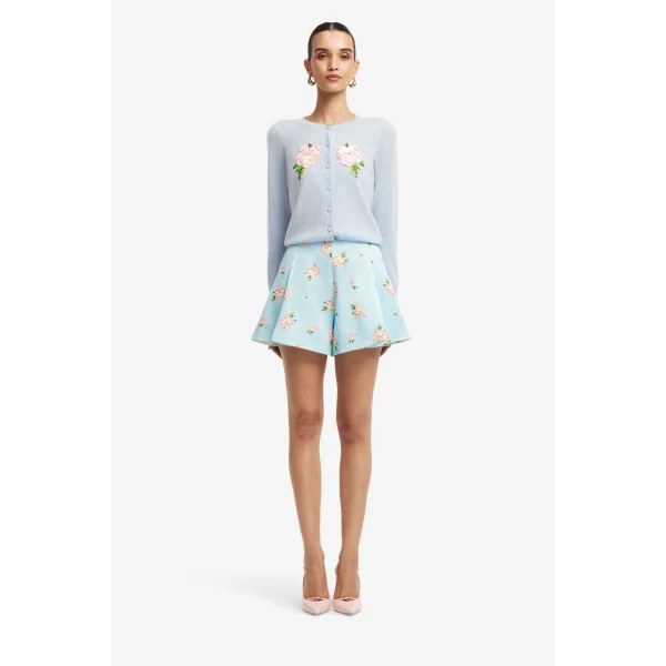 Leo Lin Claire Embellished Knit Cardigan, view 2