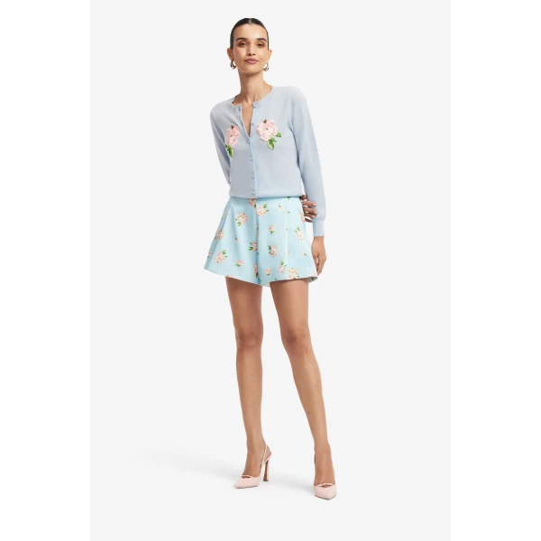 Leo Lin Claire Embellished Knit Cardigan, view 3