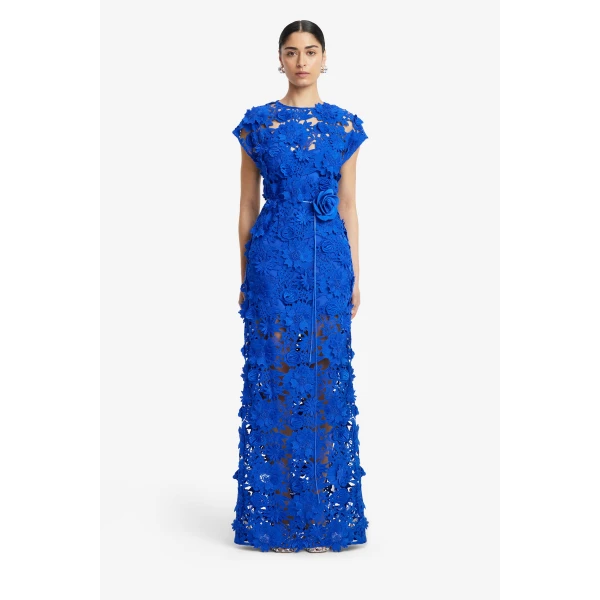 Leo Lin Alena Lace Maxi Dress, view 2