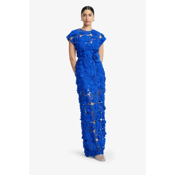Leo Lin Alena Lace Maxi Dress, view 3