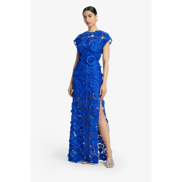 Leo Lin Alena Lace Maxi Dress, view 4